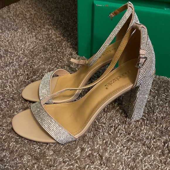 Shoe Dazzle Shoes - High Heeled Sparkly Sandals